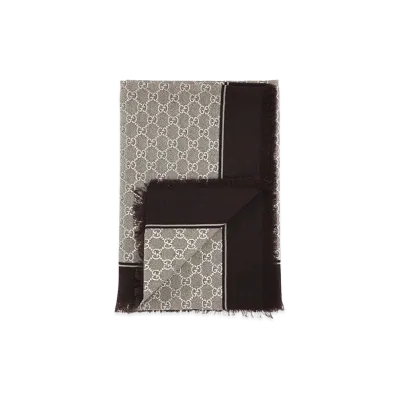 GUCCI Women's GG Lame Scarf "Printed"
