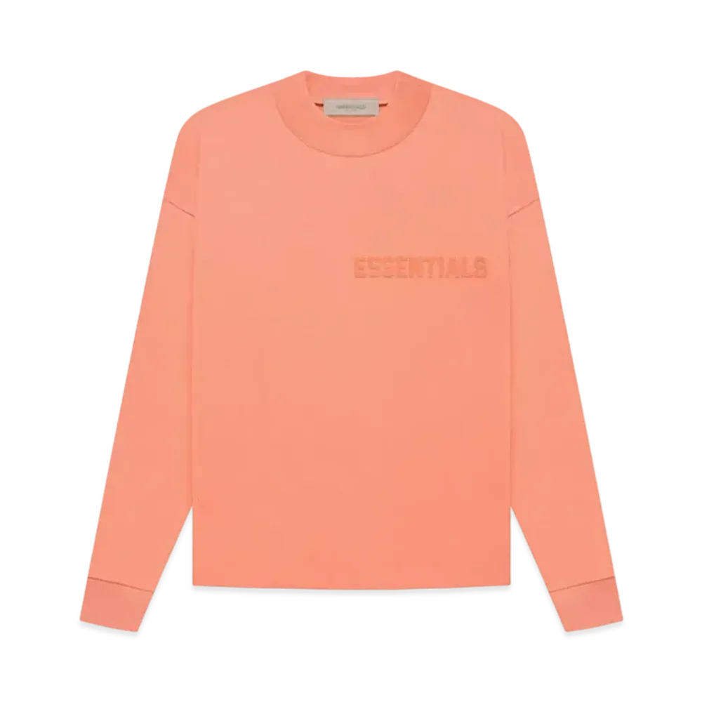FEAR OF GOD ESSENTIALS LS Tee "Coral"