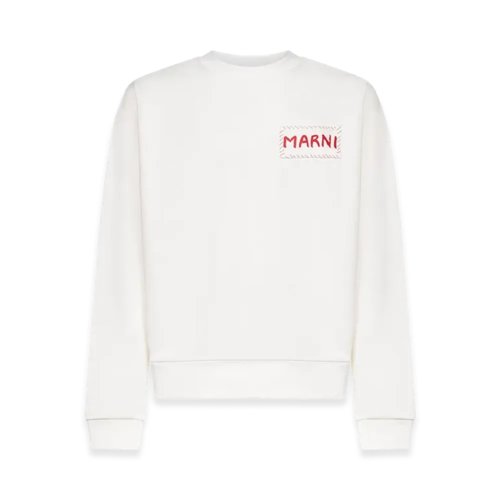 MARNI Cotton Sweatshirt "White"