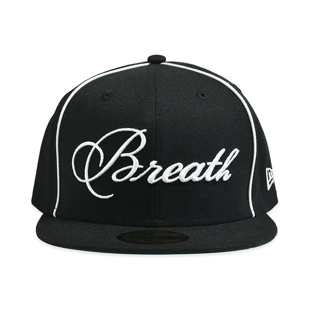 BREATH x NEW ERA Script Logo Piping 59Fifty "Black"