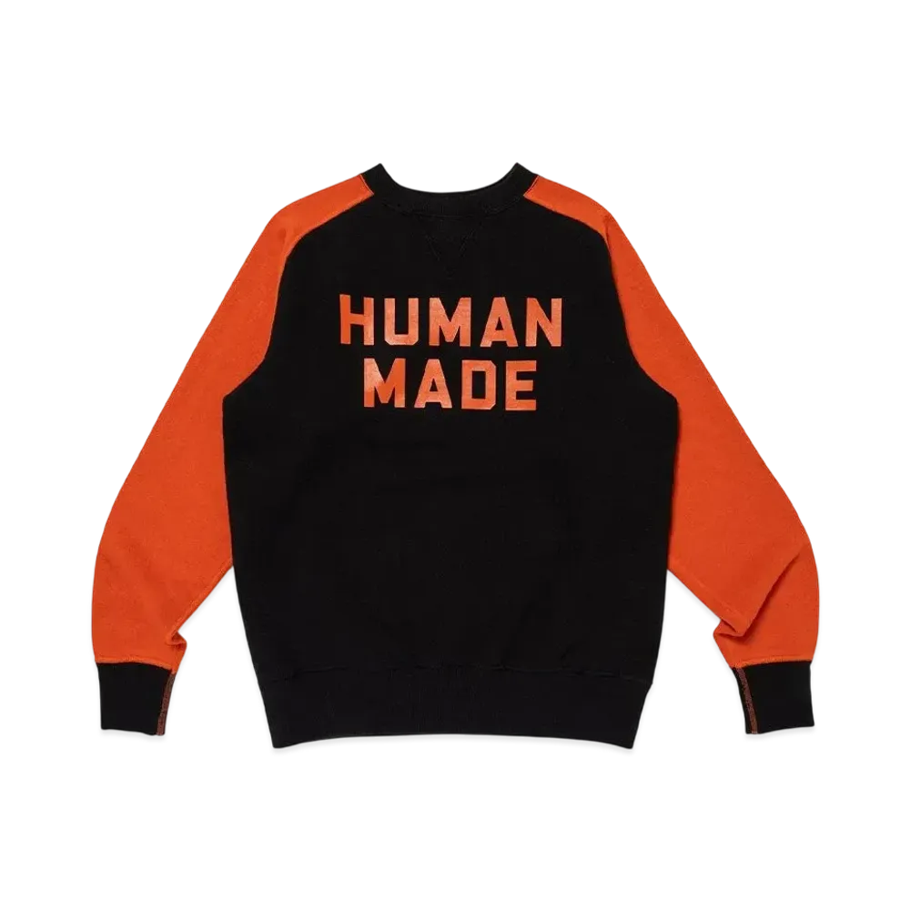 HUMAN MADE Colorblock Tsuriami Sweatshirt "Black"
