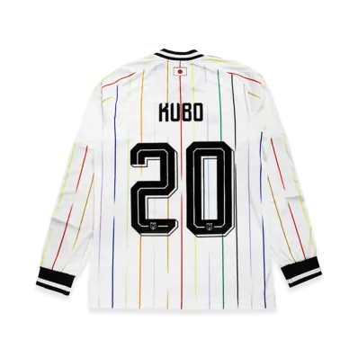 adidas Soccer Japan 2026 Away Replica Jersey Long Sleeve #20 Takefusa Kubo "OffWhite/Black"