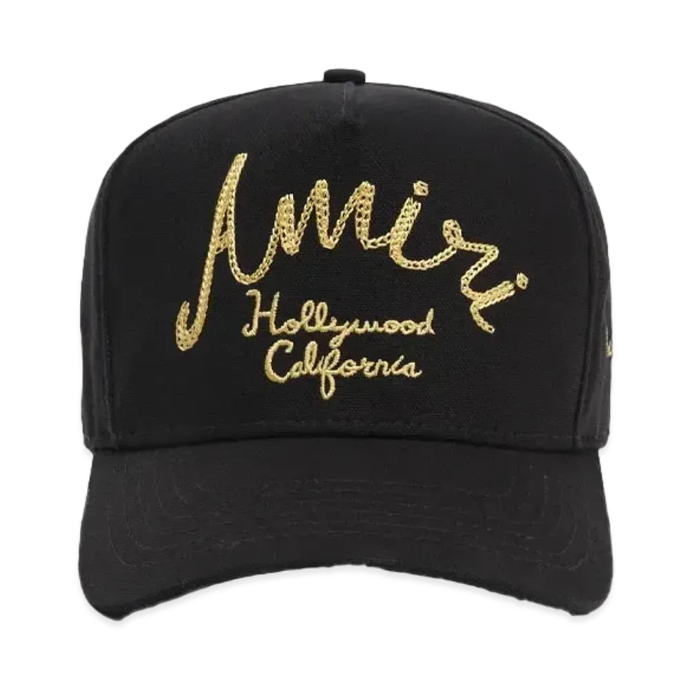 AMIRI Hollywood Canvas Hat "Black"