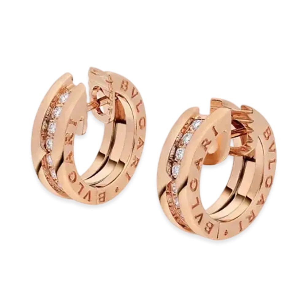 BVLGARI B Zero 1 Earrings "Pink Gold"