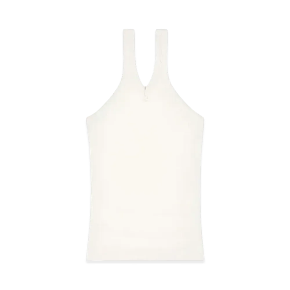 Courreges Zipped Tank Top "Heritage White"