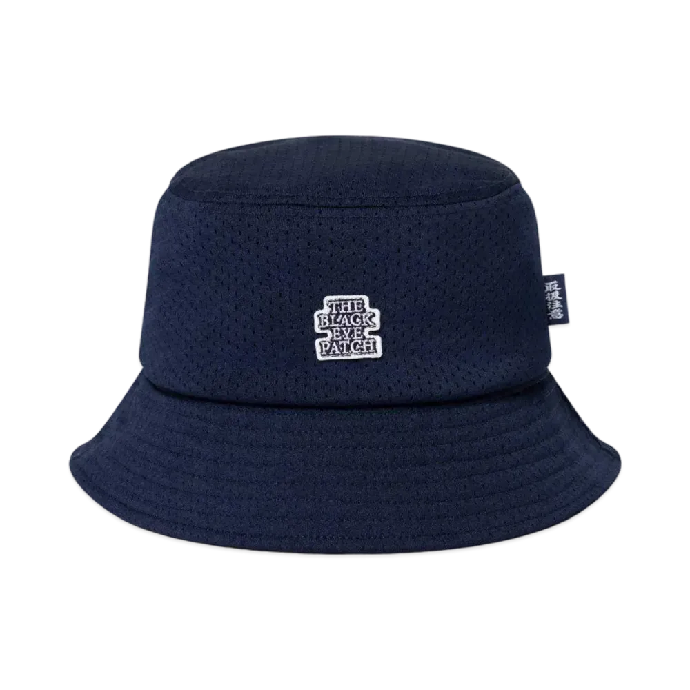BlackEyePatch Small OG Label Mesh Bucket Hat "Navy"