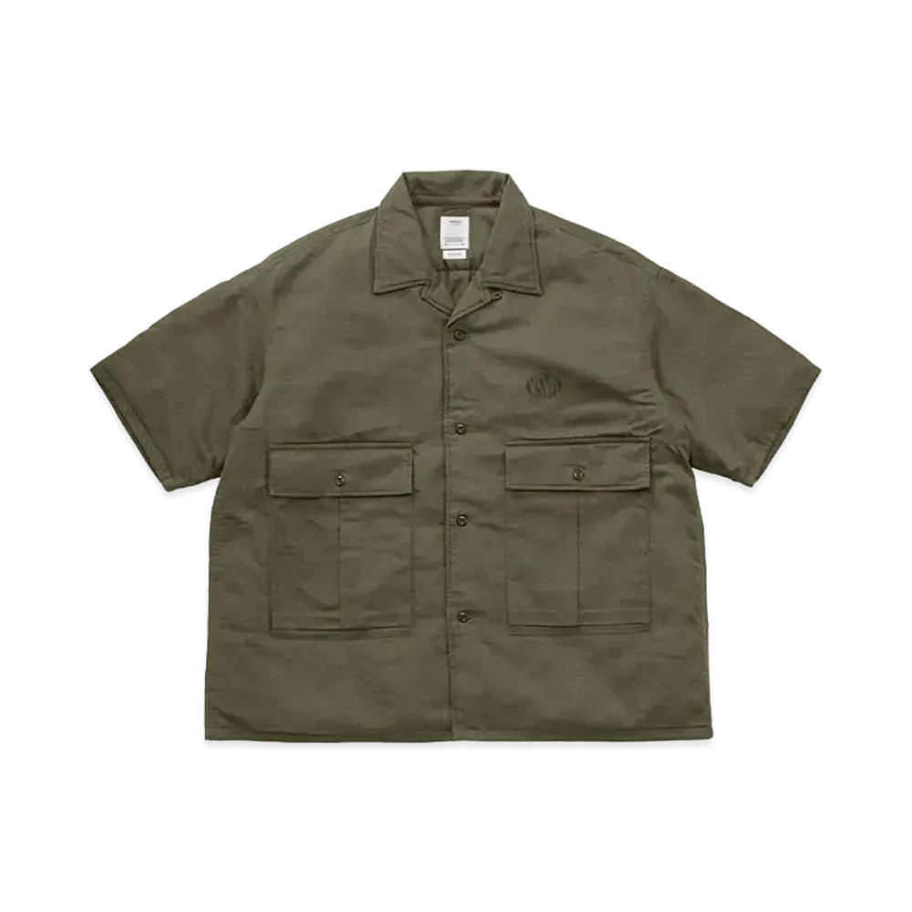visvim Cornet Down Shirt S/S "Olive"