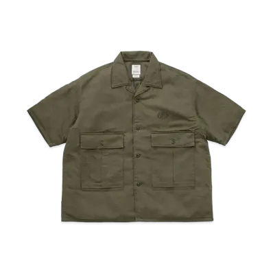 visvim Cornet Down Shirt S/S "Olive"