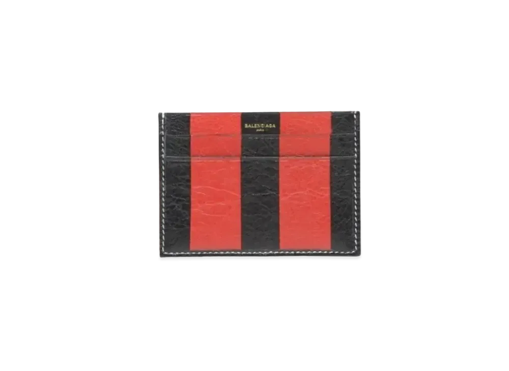BALENCIAGA Bazar Multi-Card Slot Card Holder Bazar Accessory "Red"