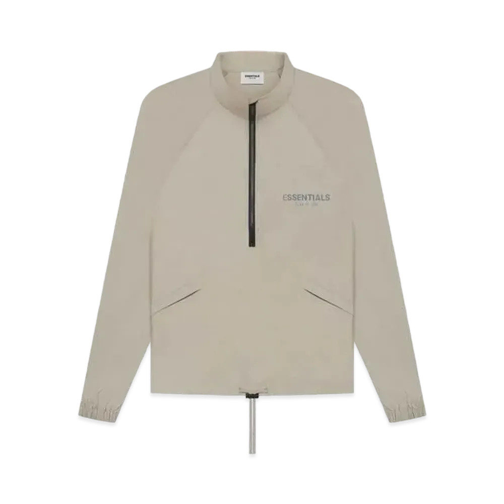 FEAR OF GOD ESSENTIALS Half Zip Track Jacket "Moss"