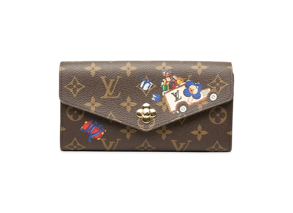 Louis Vuitton Monogram Vivienne Portefeuille Sarah "Brown"