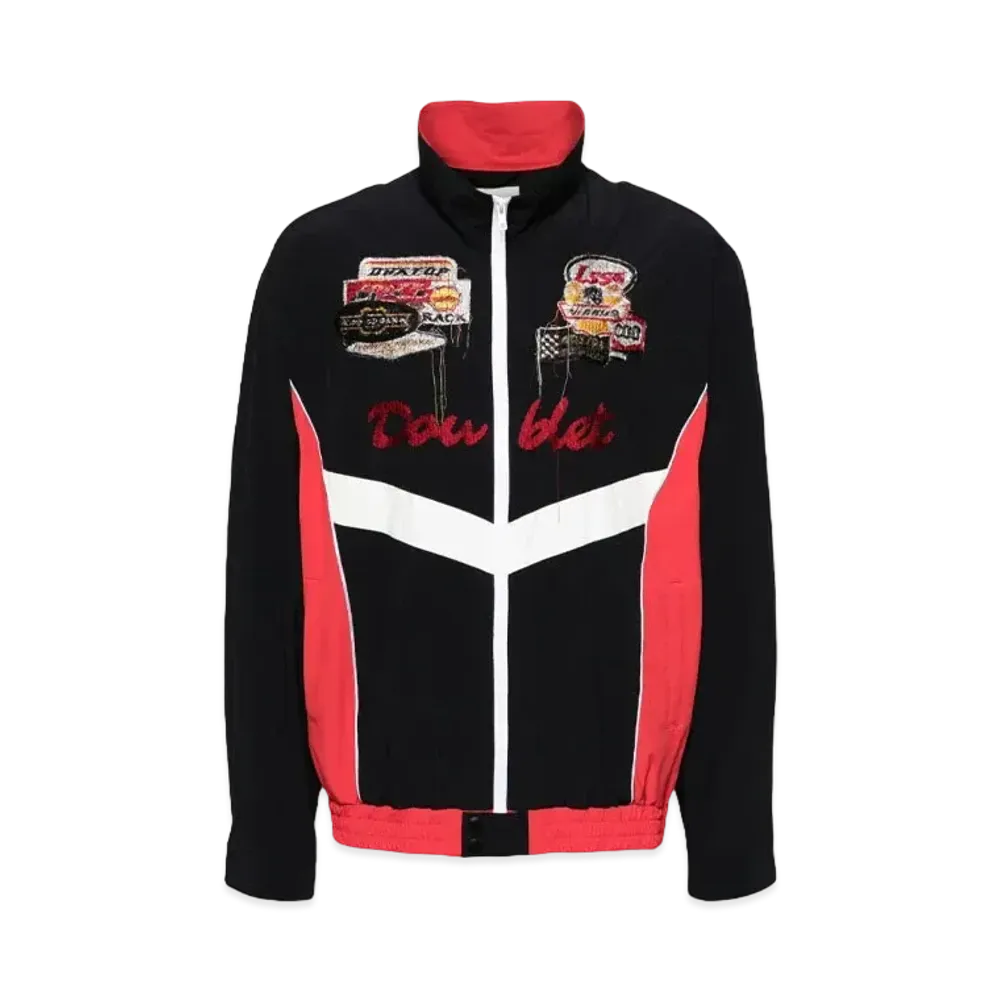 doublet Track Jacket "Black / Red / White"