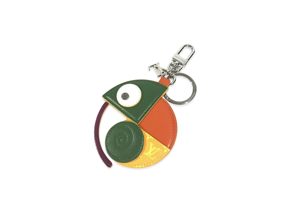 Louis Vuitton Bag Charm LV Chameleon "Orange/Green"