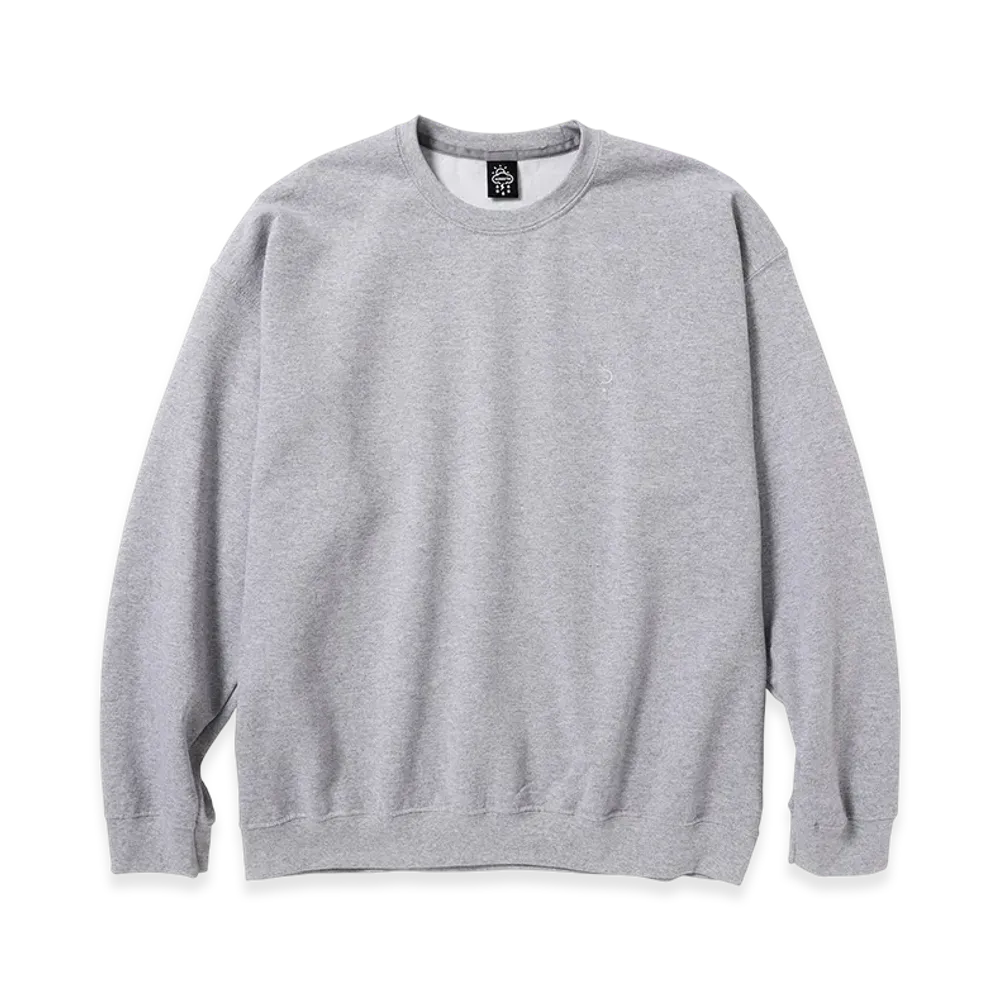 ALWAYTH Reflective logo Crewneck "Heather Gray"