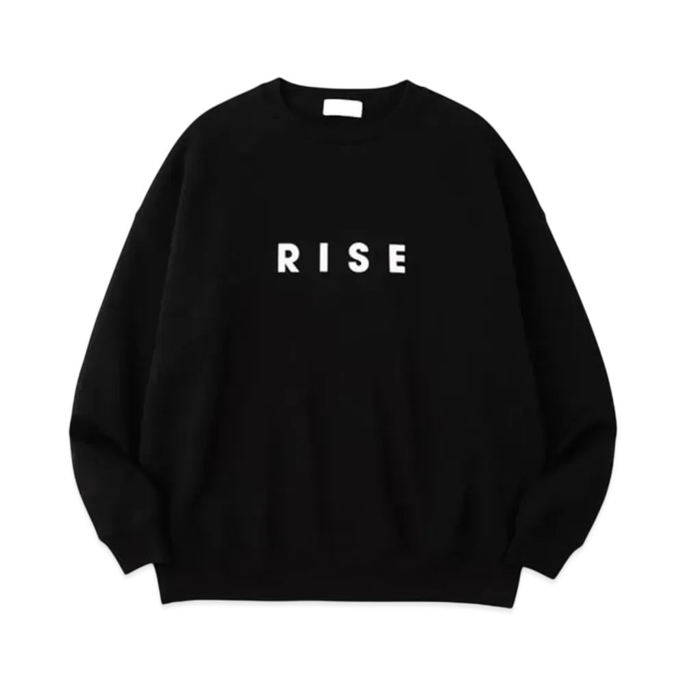 Graphpaper 0563 Rise Oversized Sweat "Black"
