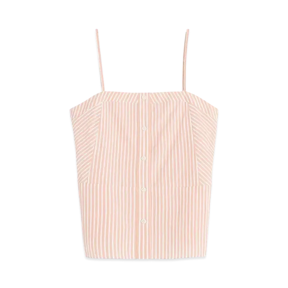 Maison Kitsune High Summer Cami Top "Canyon Sunset/White"
