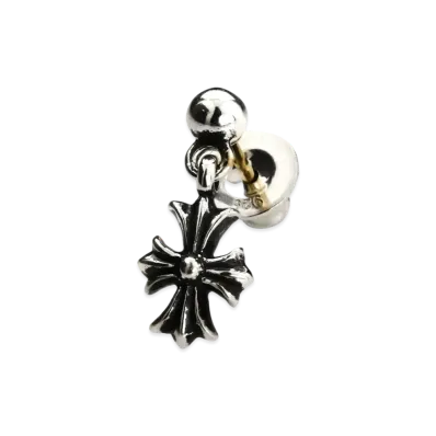 Chrome Hearts Tiny E CH Plus Drop Earrings "Silver"