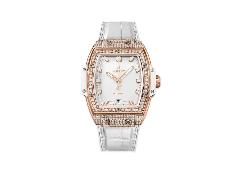 HUBLOT Spirit of Big Bang King Gold White Pave 39mm