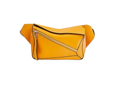 LOEWE Small Puzzle Bumbag In Classic Calfskin "Sunflower"