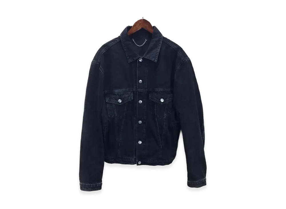 BALENCIAGA Crash Denim Jacket "Black"