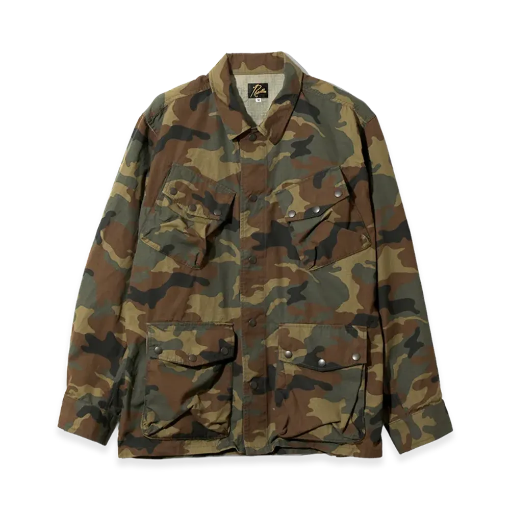 NEEDLES Jungle Fatigue Jacket - Cotton Ripstop "Woodland"