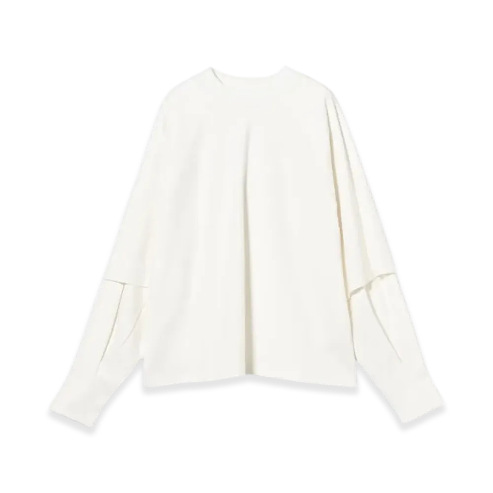 BEAMS x Seventh / Raglan Layered Long Sleeve "Dove"