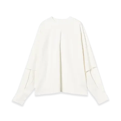 BEAMS x Seventh / Raglan Layered Long Sleeve "Dove"