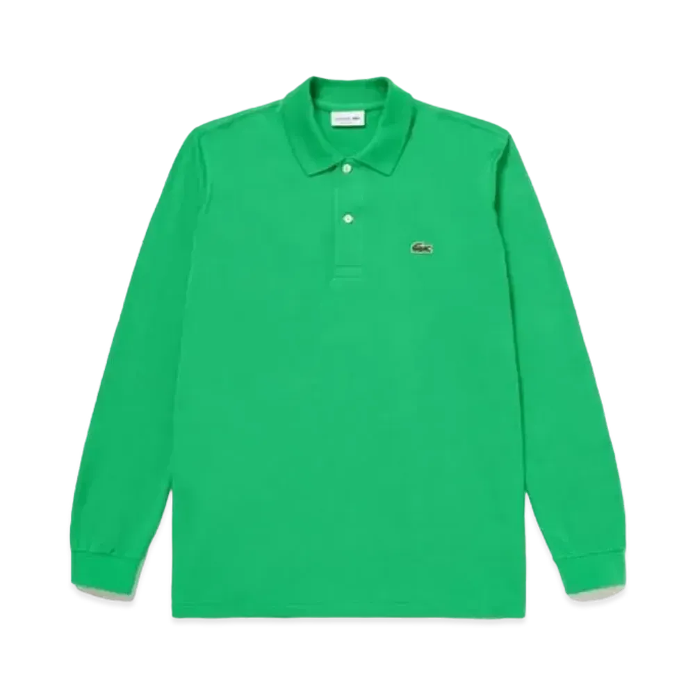 LACOSTE Original Fit Long Sleep Polo Shirt "Green"