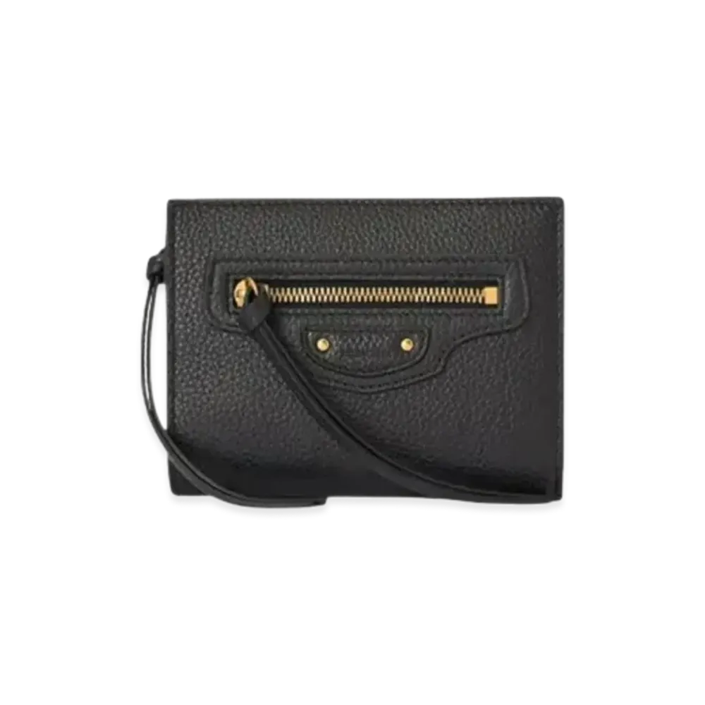 BALENCIAGA Neo Classic Billfold Compact Wallet "Black"