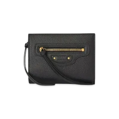 BALENCIAGA Neo Classic Billfold Compact Wallet "Black"