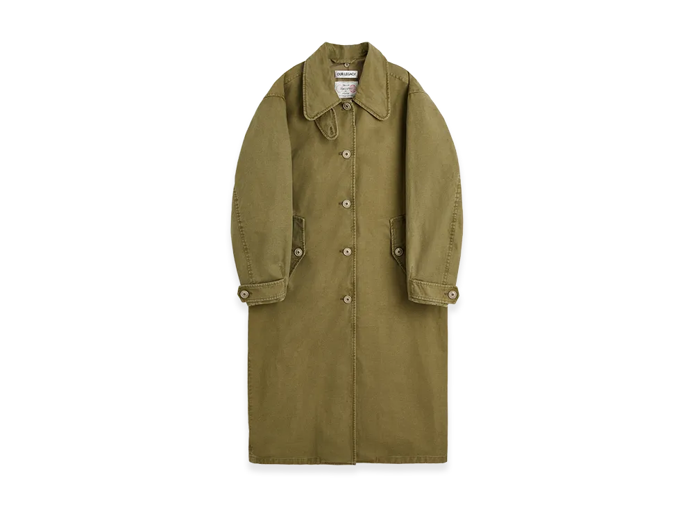 OUR LEGACY Women's Tundra Coat "Pigment Khaki Knife Edge Twill"