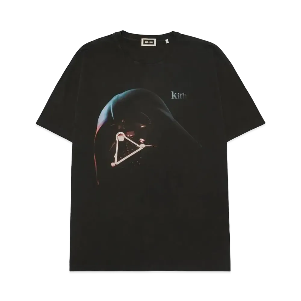 Kith x STAR WARS Darth Vader Helmet Vintage Tee "Black"