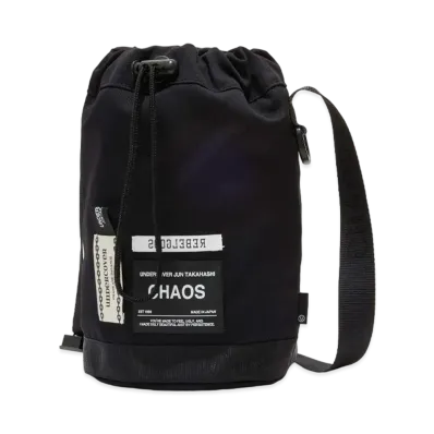 UNDERCOVER Nylon Shoulder Drawstring Bag "Black"