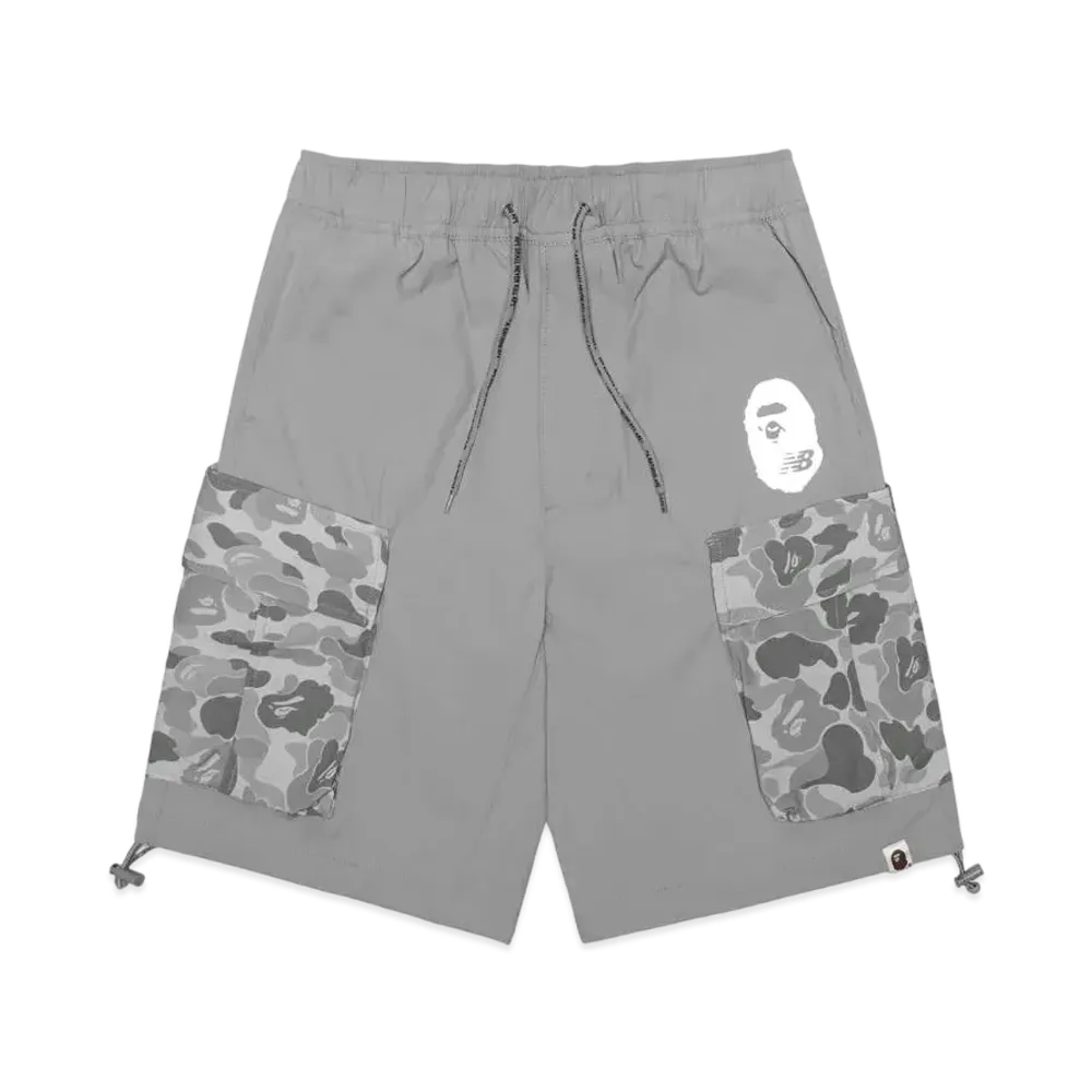 A BATHING APE NEW BALANCE SHORTS "Grey"