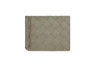 Bottega Veneta Money Clip Wallet "Taupe"
