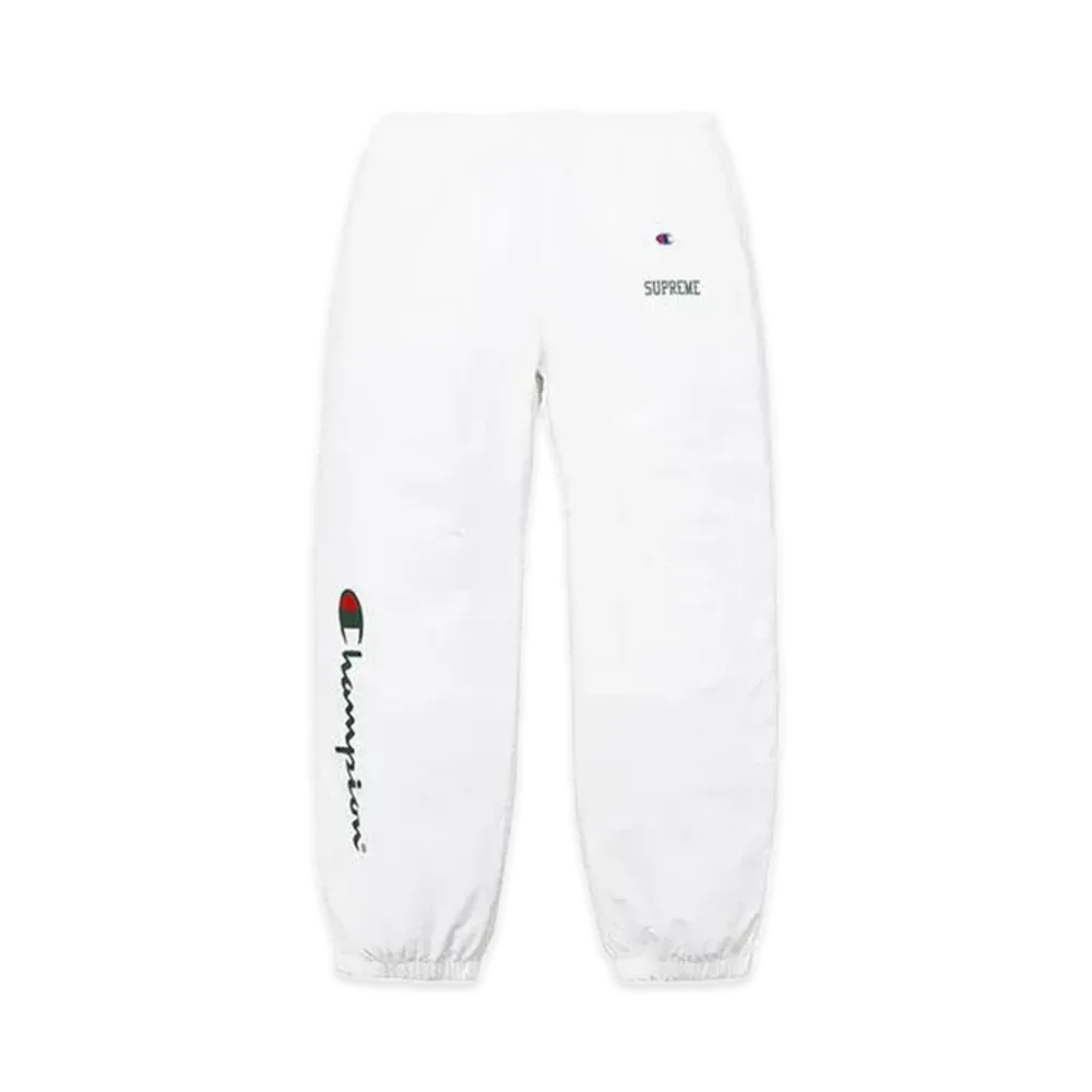 Supreme x Champion Track Pant "White"