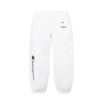 Supreme x Champion Track Pant "White"
