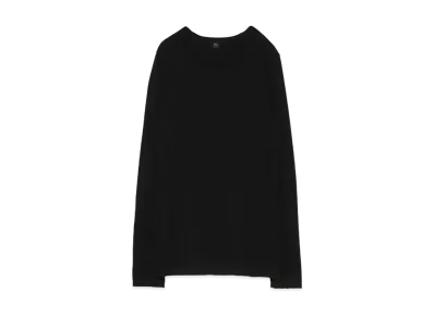 Yohji Yamamoto Y's SOFT PLAIN STICH CUT OFF SHOULDER PAD T "Black"