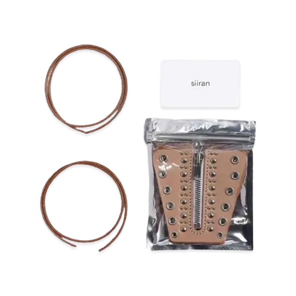 siiran Dunk Custom Zipper Unit Studs Natural czdl02sn "NATURAL/NATURAL"