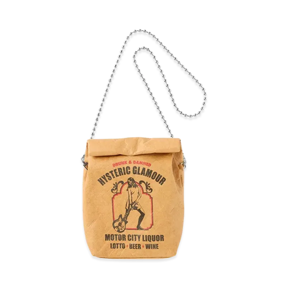 HYSTERIC GLAMOUR Women's HYSTERIC MOTOR CITY LIQUOR Shoulder Bag "Brown"