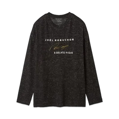 GELATO PIQUE x JOEL ROBUCHON Homme Snow One Point Long T-Shirt "Black"