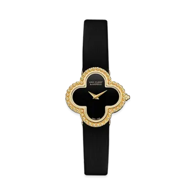 Van Cleef & Arpels Alhambra small model watch "18K Yellow gold/Onyx"