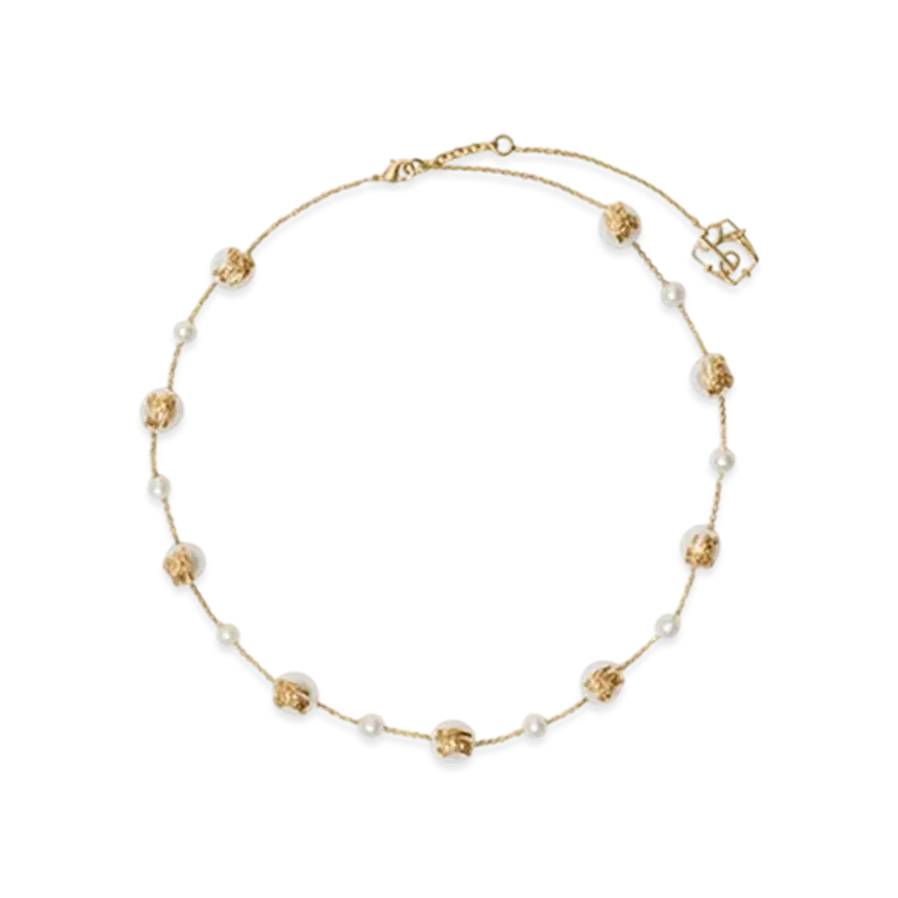 Burberry EKD Sphere Pearl Necklace "Gold/Pearl"