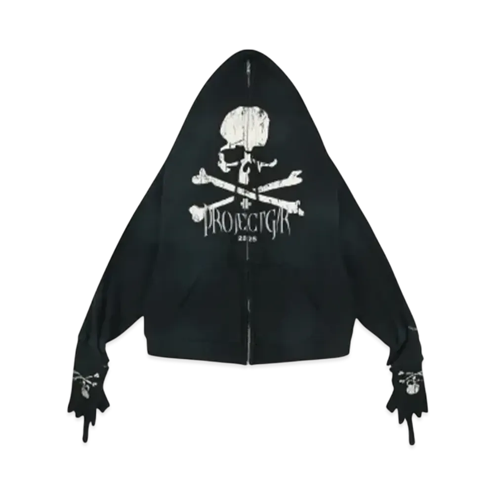 mastermind JAPAN x PROJECT G/R Zygon Hooded Zip-Up "Black"