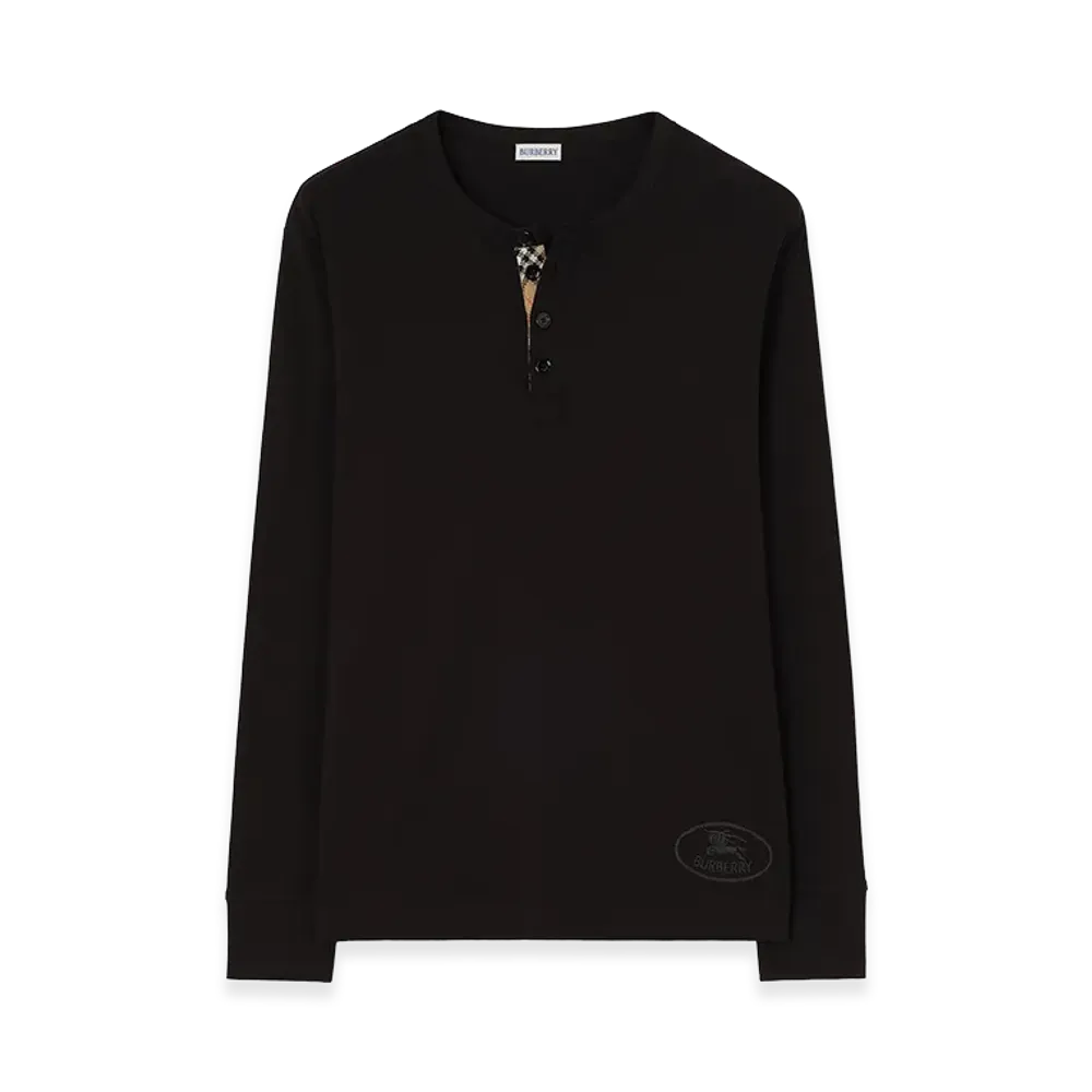 Burberry Stretch Cotton T-Shirt "Black"