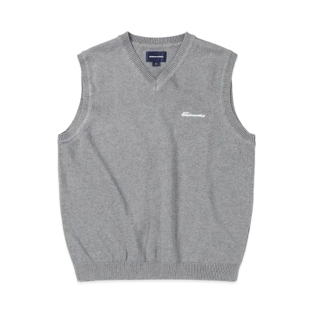 thisisneverthat Script Logo Knit Vest "Grey"