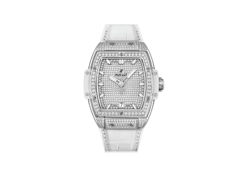 HUBLOT Spirit of Big Bang Titanium White Full Pave 39mm