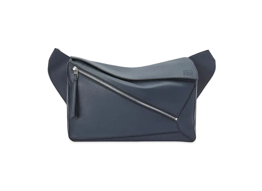 LOEWE Large Puzzle Bumbag In Classic Calfskin "Ocean"