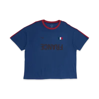 Travis Scott Cactus Jack x Nike France Total 90 Tee "Navy"