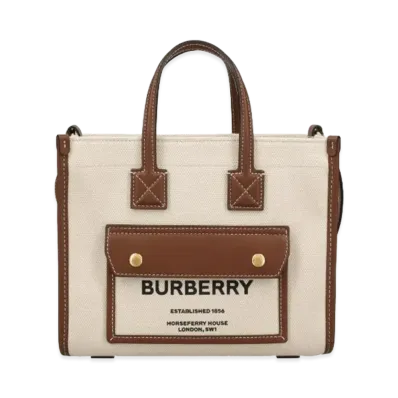 Burberry Women's Mini Freya Tote "Natural/Tan"